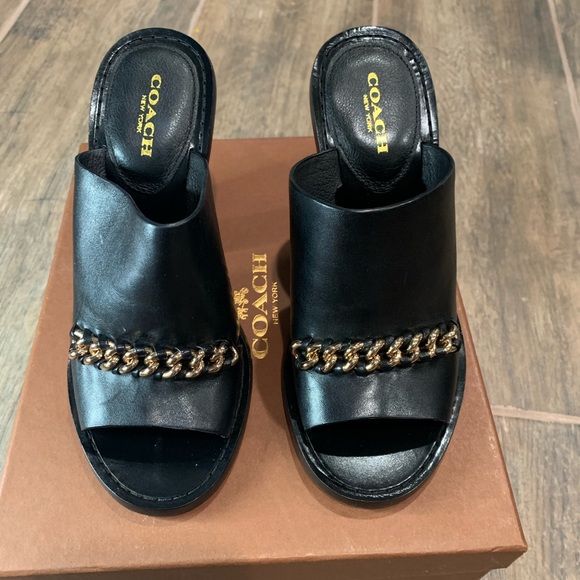 COACH Kylie Semi Matte Calf (Black) - Picture 2 of 6